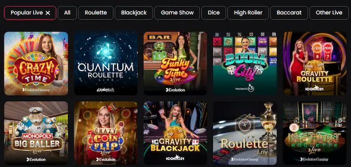 Tip-Top Casino casino live